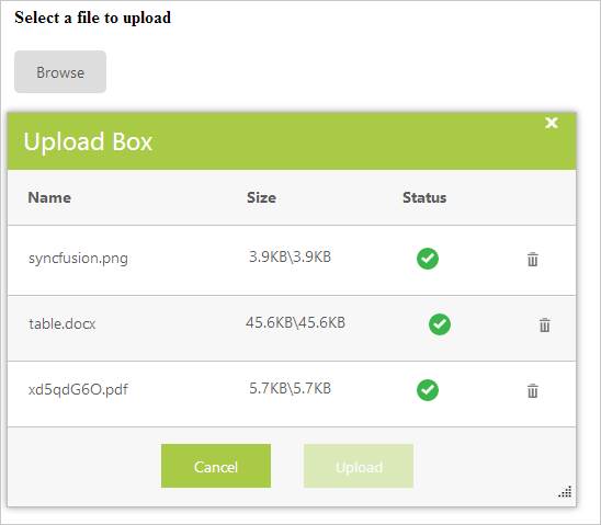 ASP.NET WebForms UploadBox Multiple Files