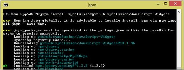 JSPM Using Command prompt