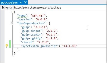 Using package.json file