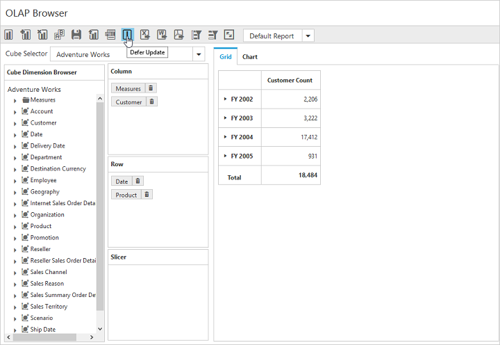 Defer update in ASP NET MVC pivot client control