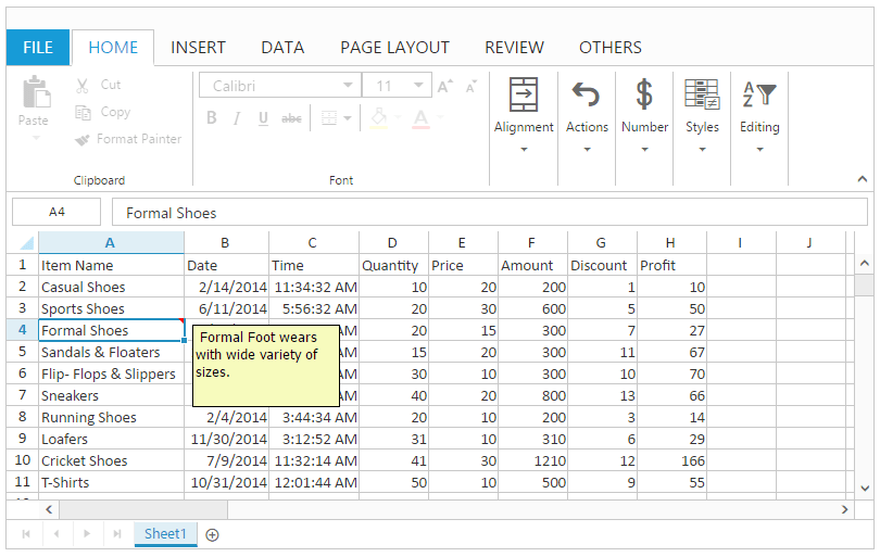 Removing a comment in spreadsheet