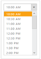 Range | TimePicker | ASP.NET MVC | Syncfusion