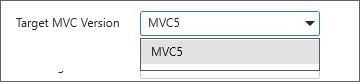 Choose required MVC version