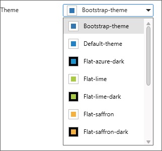 Choose required theme