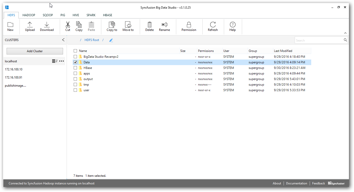 BigData HDFS Interface access through windows file explorer