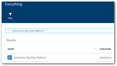 Big data platform window