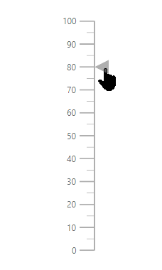 Linear Gauge with pointer drag
