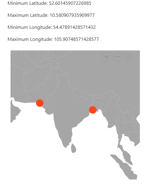 getMinMaxLatitudeLongitude method