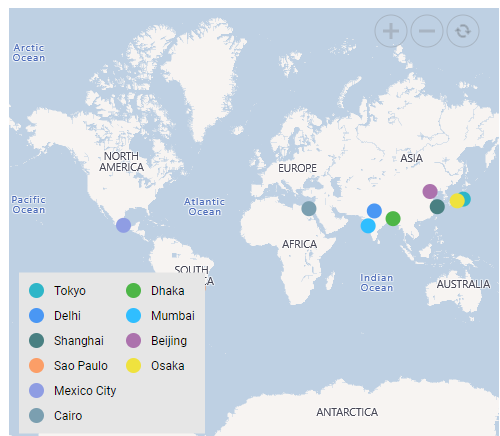 Bing Maps with Legend