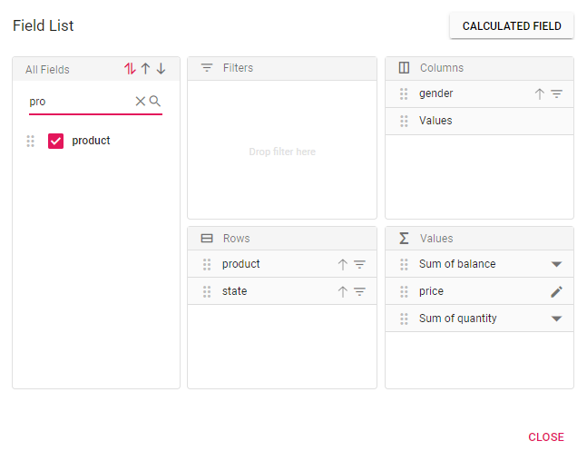 Searching Popup FieldList