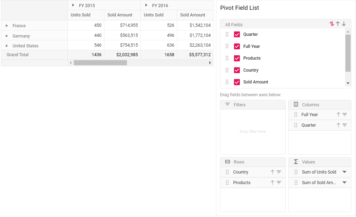 Stand-alone static field list