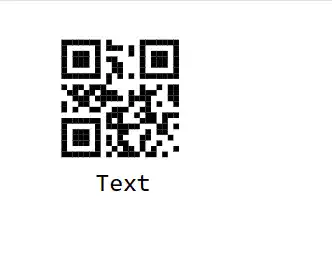 Customizing the Text for QR Code in Blazor Barcode