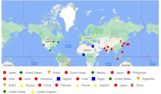 Blazor Google Maps with Legend