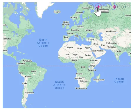 Blazor Google Maps with Zooming and Panning