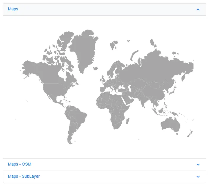 Blazor Maps inside Accordion component