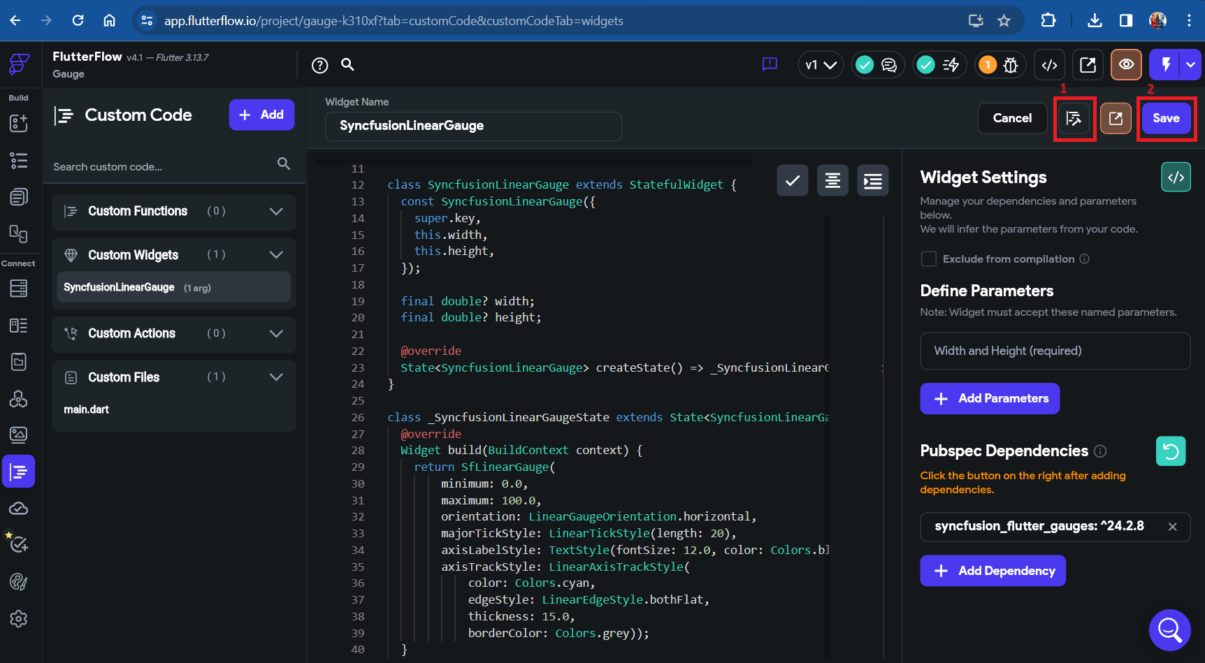 Compile code