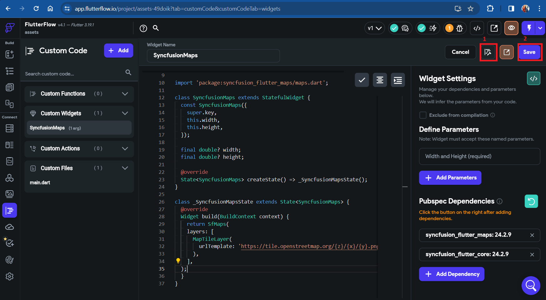 Compile code