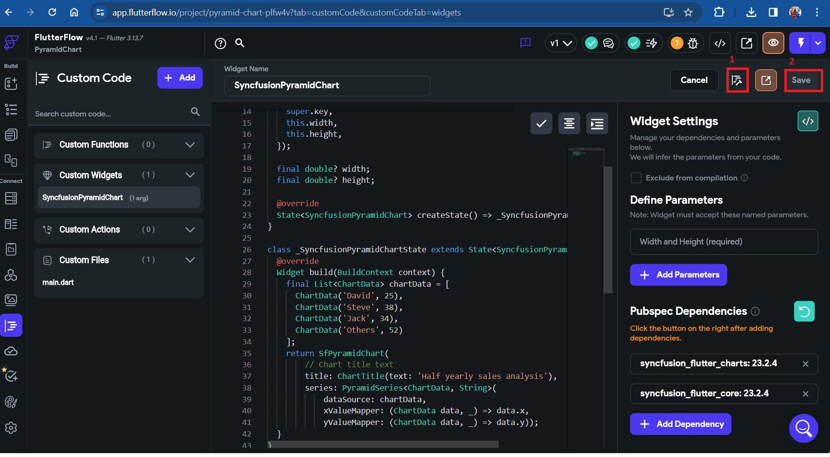 Compile code
