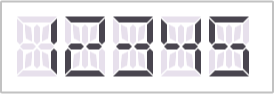 fourteen-segment in .NET MAUI Digital Gauge