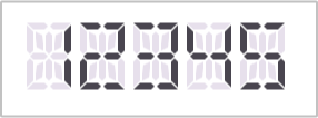 sixteen-segment in .NET MAUI Digital Gauge