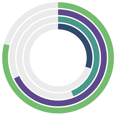 .NET MAUI Radial bar chart