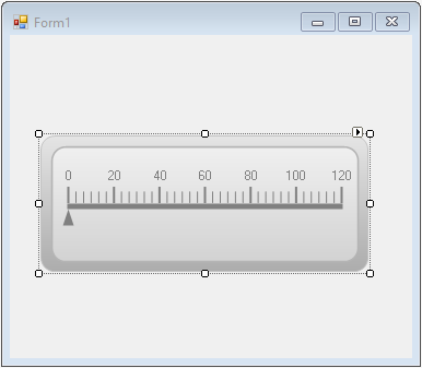 Linear Gauge for Windows Forms with smart tag support for designer