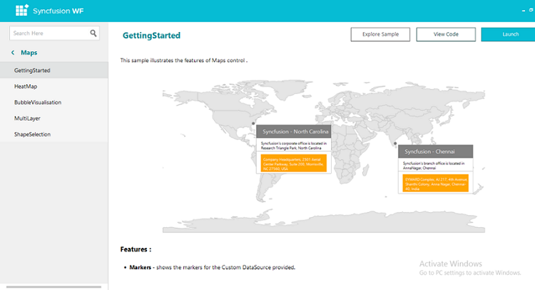 Click Maps under Data Visualization