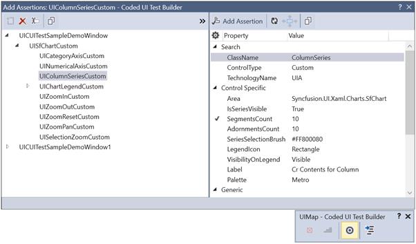 Coded UI support in WPF SfChart