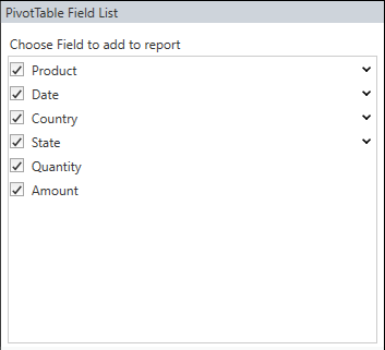 PivotSchemaDesigner with ShowDisplayFieldsOnly