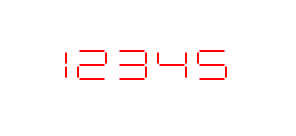 Digital Gauge with SegmentSeven CharacterType