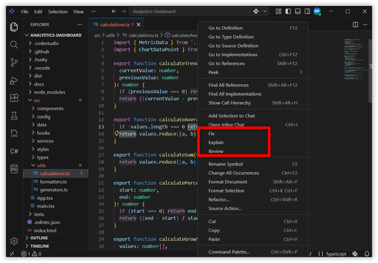 generate code