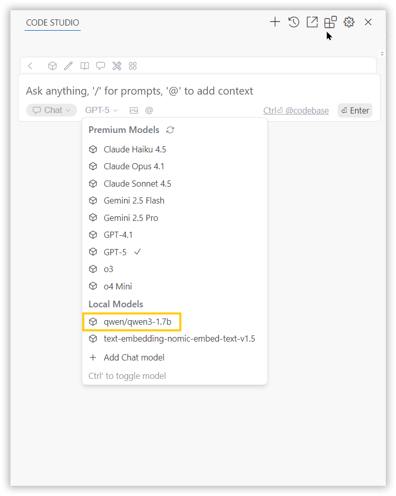 configure open source models
