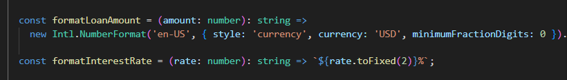 Inline Chat diff view showing string concatenation replaced with template literals