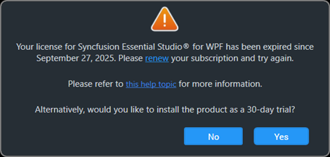 Warning Message