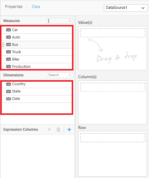 Data pane