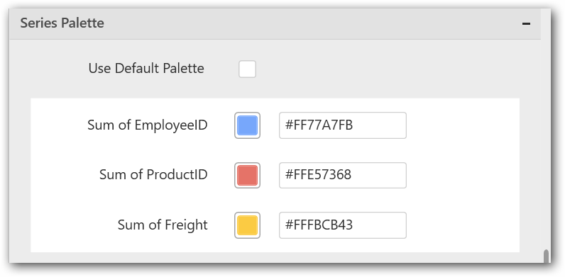 Series color palette