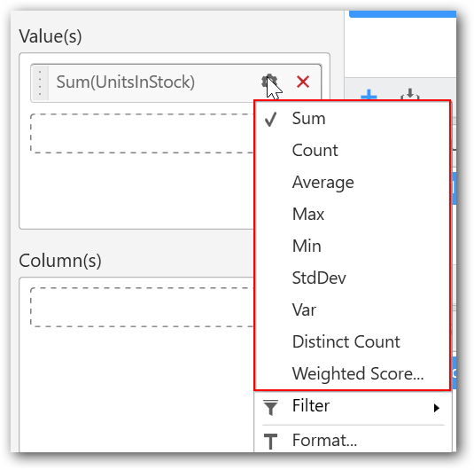 Summary type