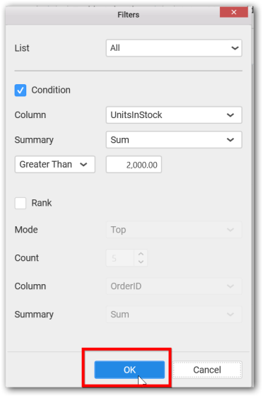 Conditions and Rank