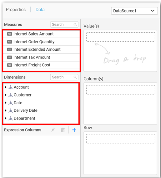 Data pane