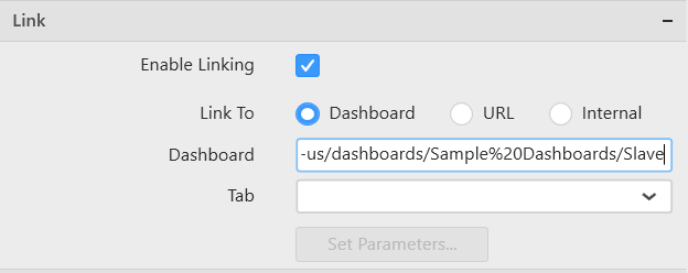 Dashboard linking