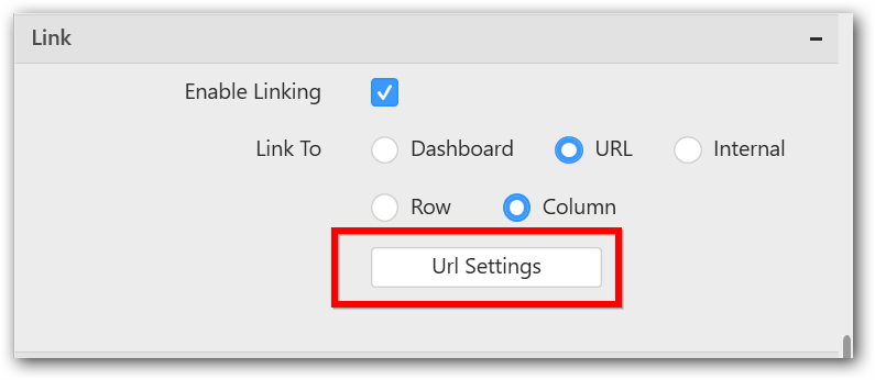 Url settings option