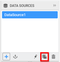 Image represents the duplicate datasource icon