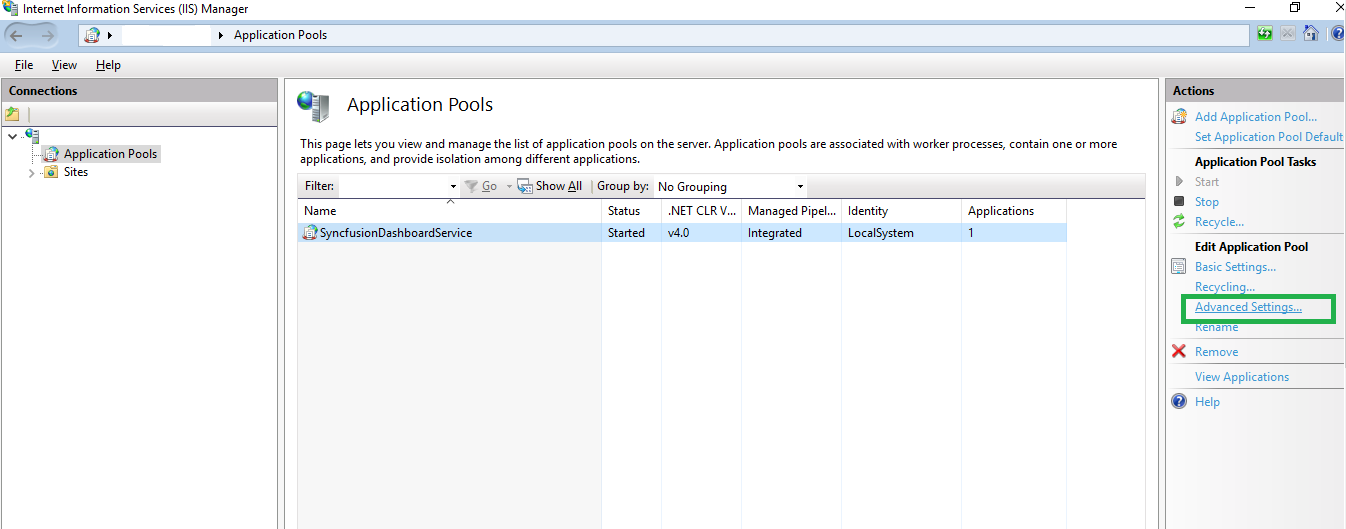 Application Pool