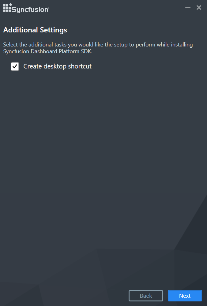 Additional Setting Wizard