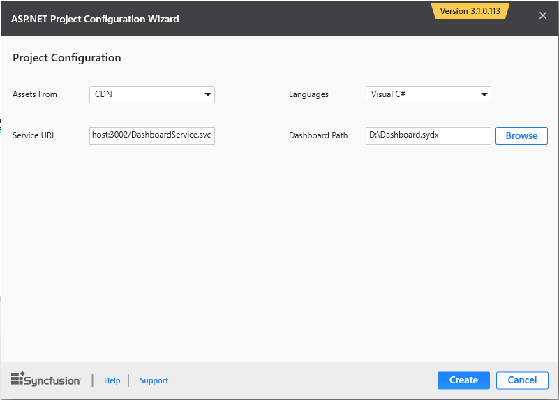 ASP.NET Project Configuration Wizard