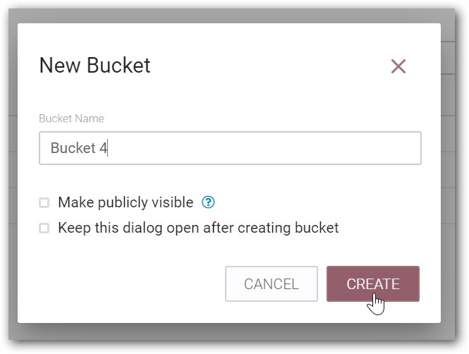 Create bucket