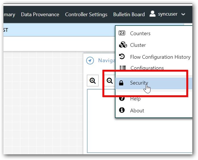 Set security in Data Integration Application