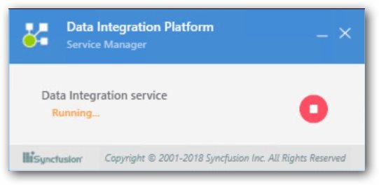 Data Integration restart through service manager