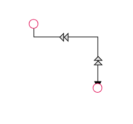 DoubleArrow shape for connector segment thumb