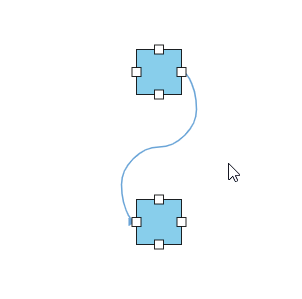Freeform bezier segment editing showing unrestricted point movement in all directions
